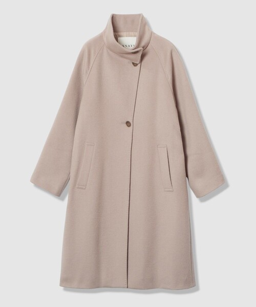 ANAYI（アナイ） コート アウター カシミヤ混スタンドカラーコート