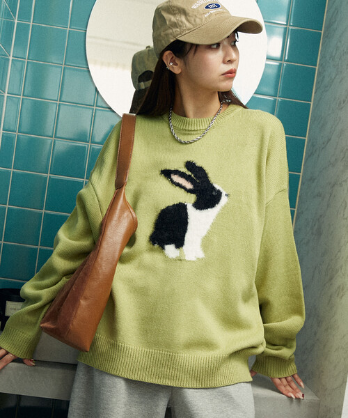 新品GREENCLUBS 薄手BUNNYニット　サイズ4 定価34650円 新品GREENCLUBS 薄手BUNNYニット サイズ4 定価34650円 【公式通販】