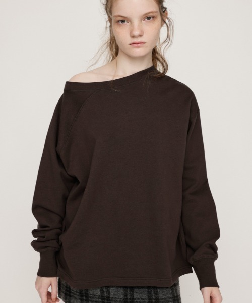 SLY（スライ） トレーナー スウェット ASYMMETRY SW TOPS