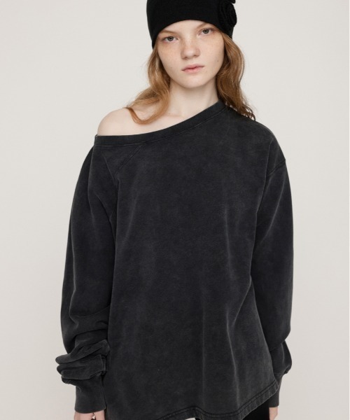 SLY（スライ） トレーナー スウェット ASYMMETRY SW TOPS