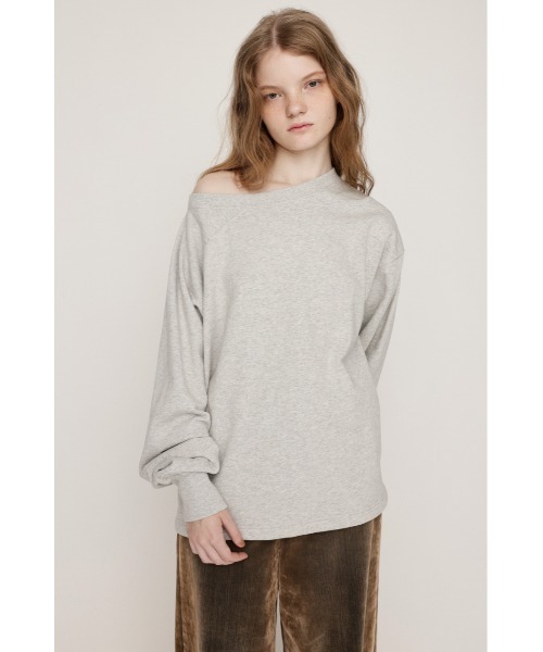 SeaRoomlynn - 本日限定価格‼︎ RIBアシメスウェットトップス カーキ 新品 日本製 SLY（スライ） トレーナー スウェット ASYMMETRY SW TOPS