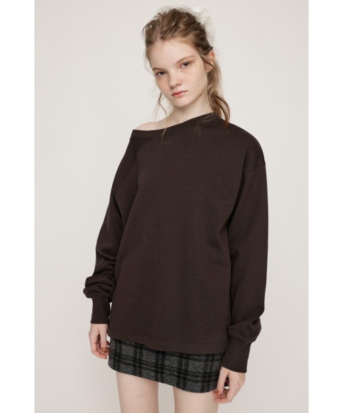 SeaRoomlynn - 本日限定価格‼︎ RIBアシメスウェットトップス カーキ 新品 日本製 SLY（スライ） トレーナー スウェット ASYMMETRY SW TOPS