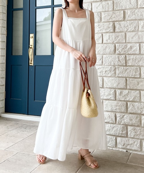 「Heather」 ノースリーブワンピース FREE ブラック レディース_画像5