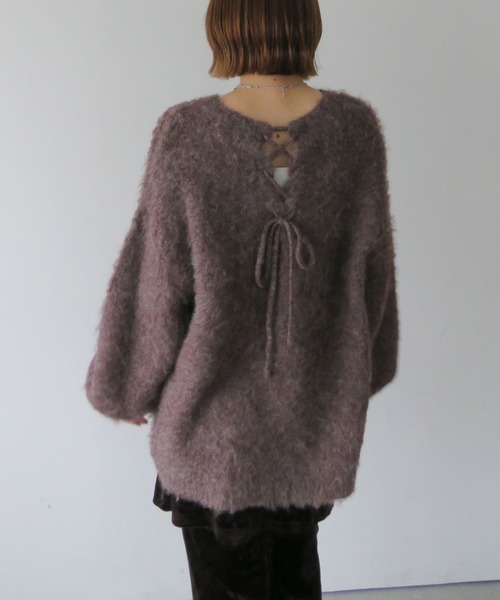 archives（アルシーヴ） ニット セーター バックレースアップ