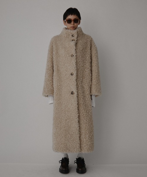 VION コート アウター Boucle Long Coat / ブークレロングコート
