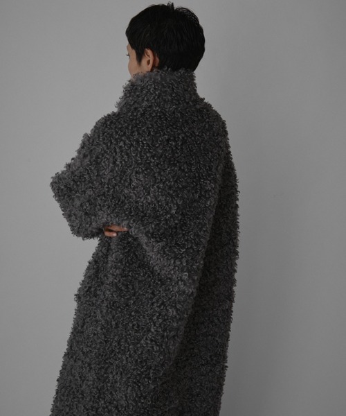 VION コート アウター ブークレロングコート / Boucle Long Coat 