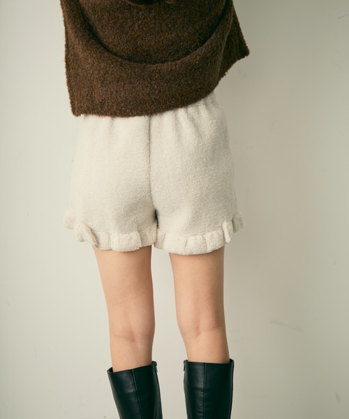 Lunea パンツ フリルボアショートパンツ レディース : ZOZOTOWN Yahoo