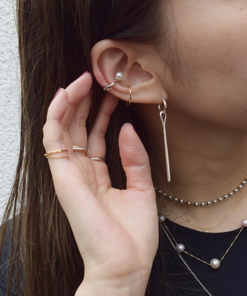 「e.m.」 イヤリング（片耳用） FREE シルバー レディース_画像9