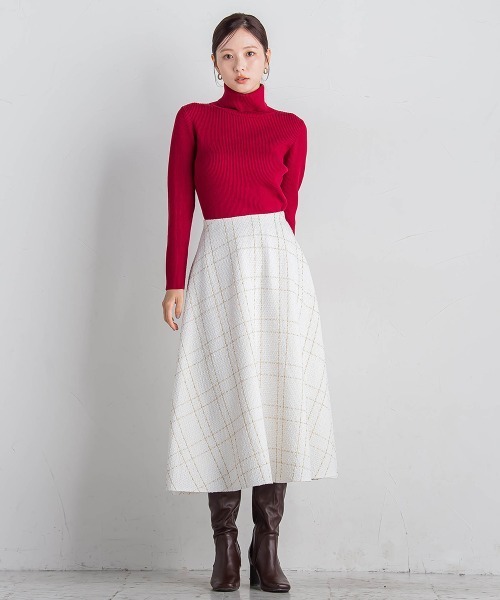 「QUEENS COURT」 ロングスカート S ブラック系その他 レディース_画像4