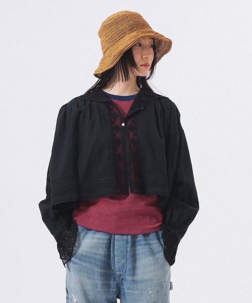 BEAMS BOY（ビームス ボーイ） ブラウス シャツ ヴィンテージ レース
