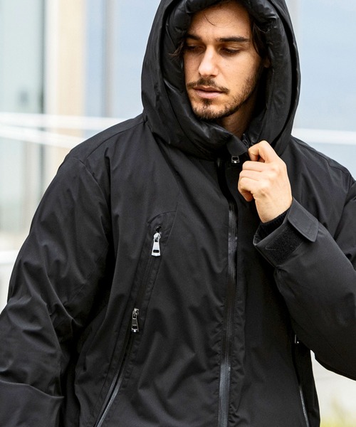 「AKM Contemporary」 ダウンジャケット L ブラック メンズ_画像6