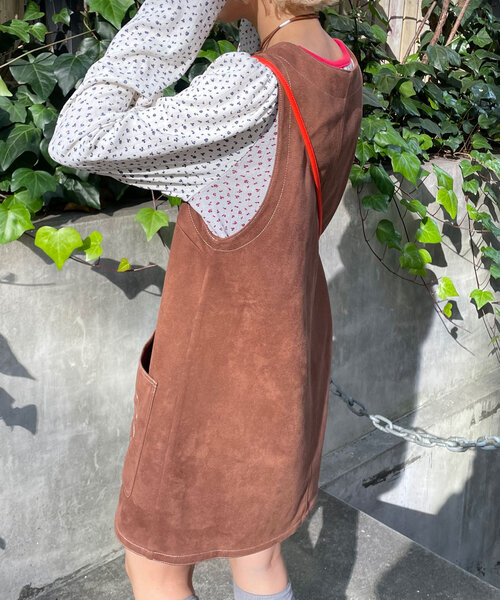 「HELLO.SANFRANCISCO」 サロペットスカート ONE SIZE ブラウン レディース_画像5