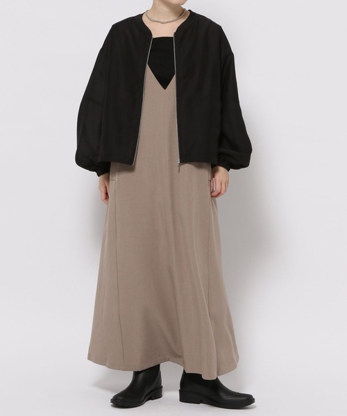 「GLOBAL WORK」 ブルゾン X-SMALL アイボリー レディース_画像4