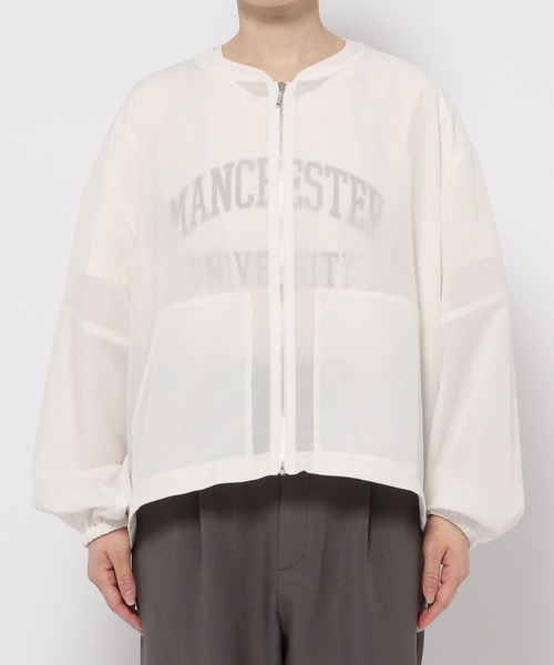 「GLOBAL WORK」 ブルゾン X-SMALL アイボリー レディース_画像8