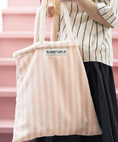 トートバッグ BONGUSTA/ボングスタ NARAM TOTE BAG / パイル地トートバッグ レディースの画像