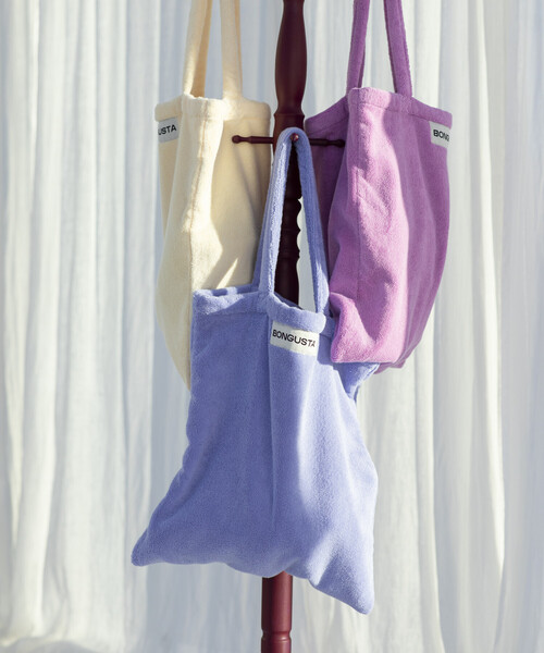 トートバッグ BONGUSTA/ボングスタ NARAM TOTE BAG / パイル地トートバッグ レディースの画像