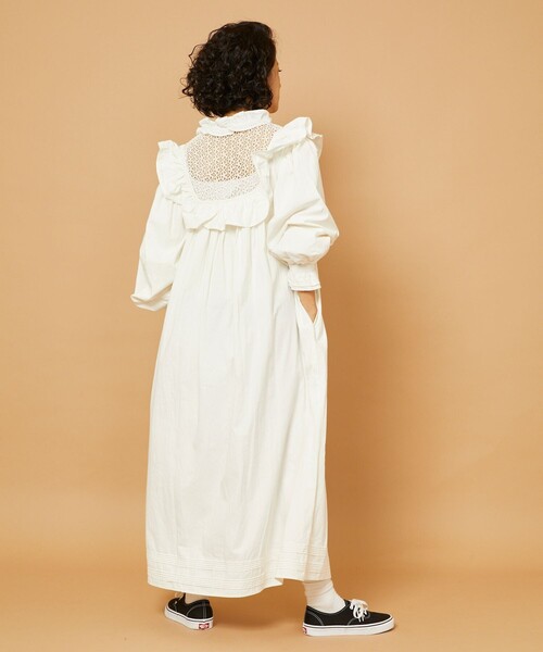 「Freada」 長袖ワンピース ONE SIZE ブラック レディース_画像5