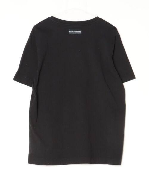 MARINE SERRE（マリーンセル） ワンポイント半袖Tシャツ M ブラック