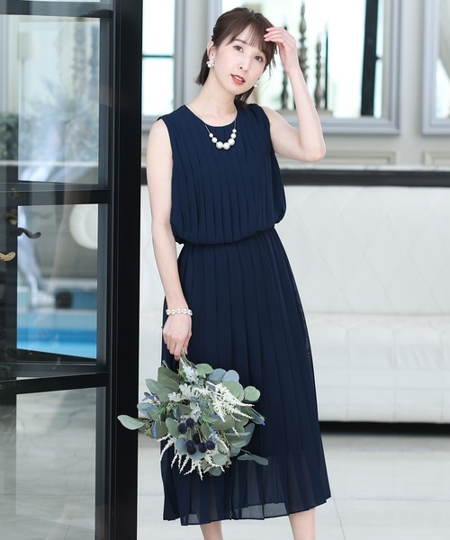 「PourVous」 ノースリーブワンピース L グリーン レディース_画像2