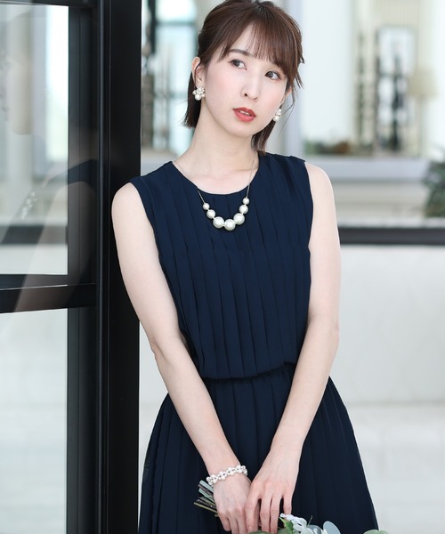 「PourVous」 ノースリーブワンピース L グリーン レディース_画像5