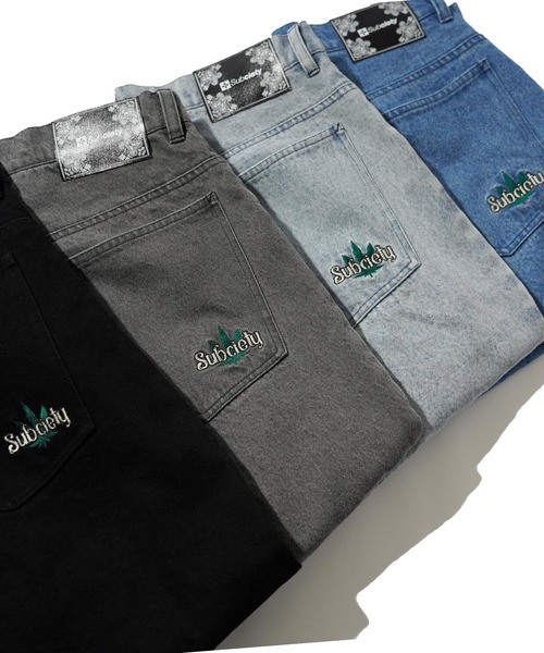 「Subciety」 デニムパンツ LARGE ブルー メンズ_画像6