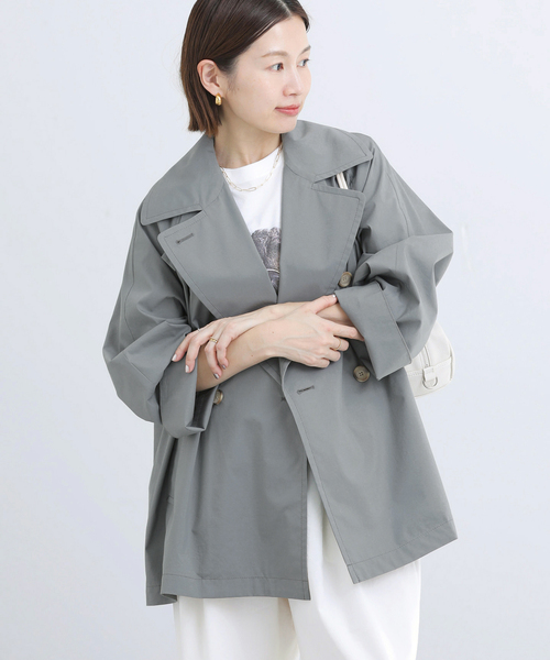 新品　NOLLEY'S　ウォッシャブル撥水タフタオーバーコート　定価35200円 IENA（イエナ） コート アウター 撥水ライトタフタオーバーコート