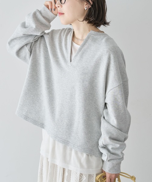 Green Parks（グリーンパークス） tシャツ SET2点 深Vネック裏毛+プル