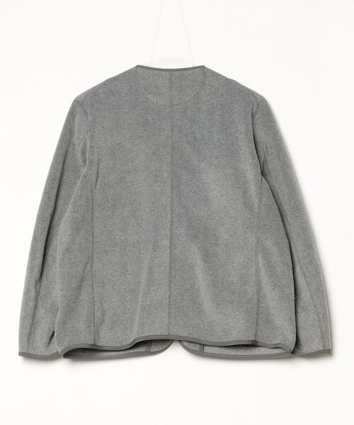 ダントン　ノーカラージャケット36サイズ　グレー Danton（ダントン） ノーカラージャケット 36 グレー レディース