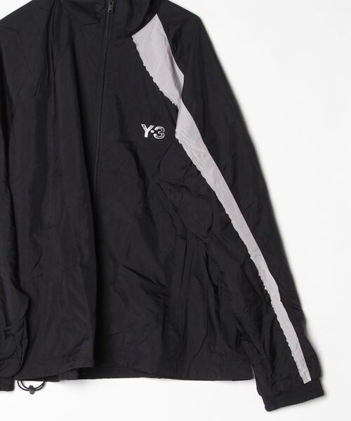 Y-3 ブルゾン アウター RAW EDGE 3 STRIPES NYLON SHELL JACKET メンズ