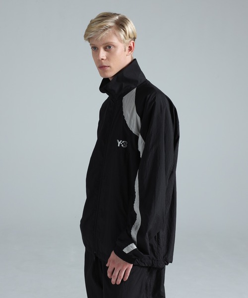 ブルゾン アウター Y-3 RAW EDGE 3 STRIPES NYLON SHELL JACKET メンズの画像