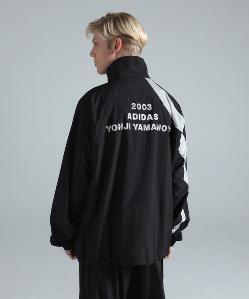 Y-3 ブルゾン アウター RAW EDGE 3 STRIPES NYLON SHELL JACKET メンズ