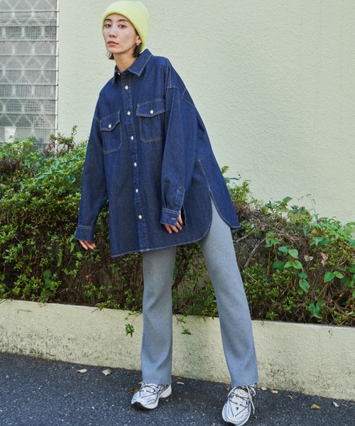 「Auntie Rosa Holiday」 長袖シャツ FREE ブルー レディース_画像5