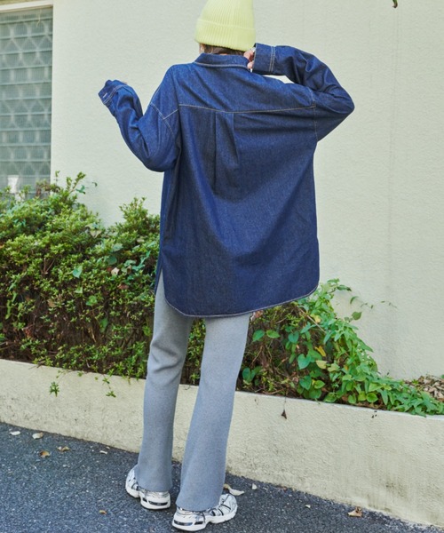「Auntie Rosa Holiday」 長袖シャツ FREE ブルー レディース_画像9