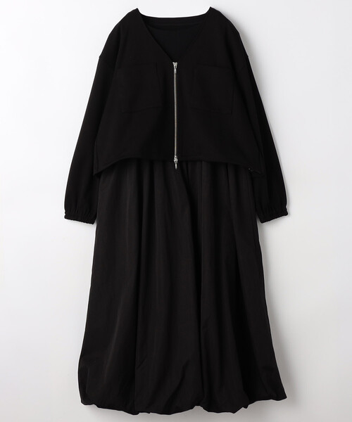一度のみ着用♡美品です黒 FREAK'S STORE（フリークスストア） ワンピース 藤本美貴 × 「セット