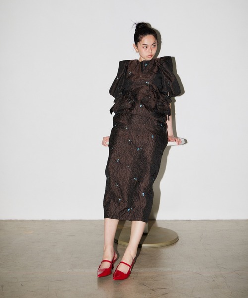スーツ・フォーマル・ドレス ANDRESD blossom frill dress ANDRESD パーティードレス ドレス ブロッサムフリルドレス / blossom