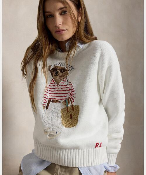 【ポロベア】 ラルフローレン ニット セーター レディース   NO1775 POLO RALPH LAUREN（ポロ・ラルフローレン） ニット セーター Polo