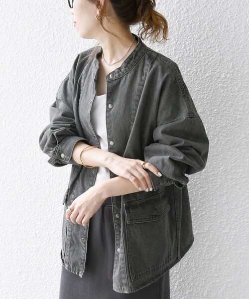 SHIPS any 「SHIPS any」 デニムジャケット ONE SIZE ライトブルー