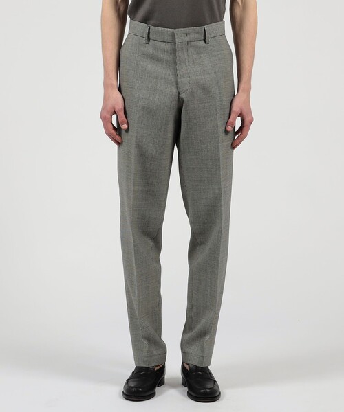 スラックス トロピカルウーステッド ノープリーツスラックス ALFRED BROWN メンズの画像