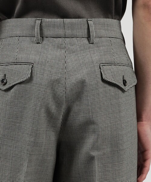 スラックス トロピカルウーステッド ノープリーツスラックス ALFRED BROWN メンズの画像