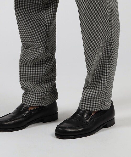 スラックス トロピカルウーステッド ノープリーツスラックス ALFRED BROWN メンズの画像