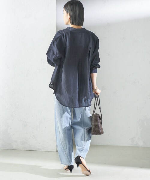 「SHIPS」 デニムパンツ 36 ロイヤルブルー レディースの画像