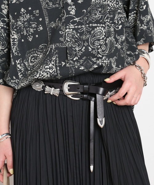 ベルト 「PUNTOVITA/プントヴィータ」別注WESTERN BELT レディースの画像