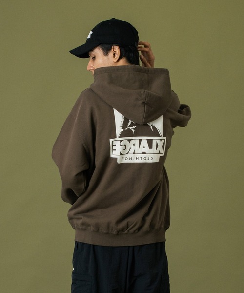 XLARGE（エクストラ ラージ） ジップアップパーカー X-LARGE ブラウン