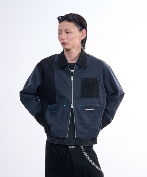 VI E DIT ブルゾン アウター Lace Detroit Jacket/レースデトロイト