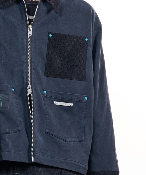 VI E DIT ブルゾン アウター Lace Detroit Jacket/レースデトロイト