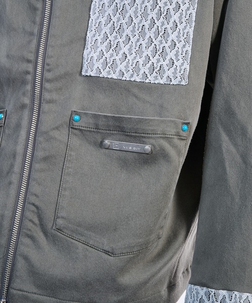 VI E DIT ブルゾン アウター Lace Detroit Jacket/レースデトロイト