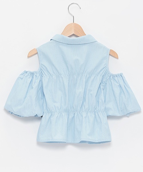 「by LOVEiT」 「KIDS」半袖ブラウス 120cm サックスブルー キッズ_画像3