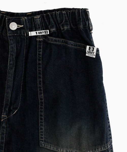 ワイドパンツ ジーンズ 「MIHARAYASUHIRO/ミハラヤスヒロ」BAKER JEANS w STICKER メンズの画像
