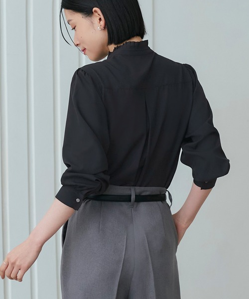 「RUIRUE BOUTIQUE」 長袖ブラウス S ライトベージュ レディース_画像7