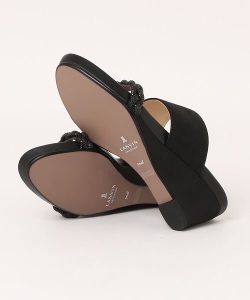 「LANVIN collection」 ミュール L(24.5cm) ブラック レディース_画像3